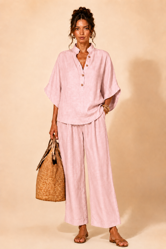 ALBA - CONJUNTO ELEGANTE DE CAMISA Y PANTALÓN
