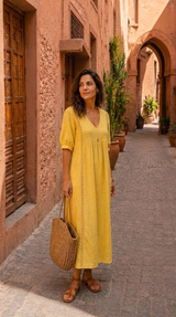 PALOMA - VESTIDO BOHEMIO CON ESCOTE EN V