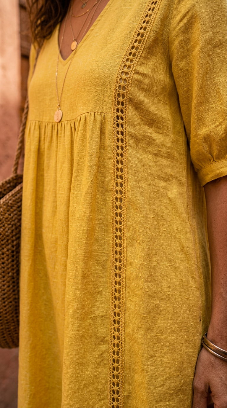 PALOMA - VESTIDO BOHEMIO CON ESCOTE EN V